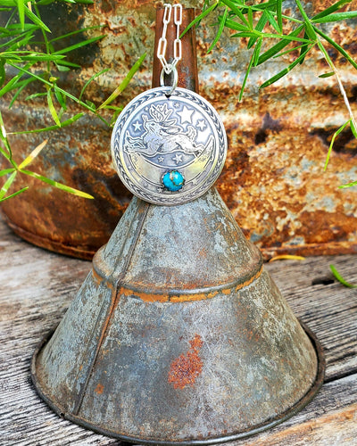 Jackalope Concho Necklace