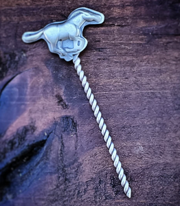 Sterling Silver Mustang Hat Pin/Toothpick