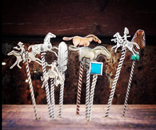 Sterling Bucking Horse Hat Pin/Toothpick