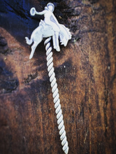 Sterling Bucking Horse Hat Pin/Toothpick